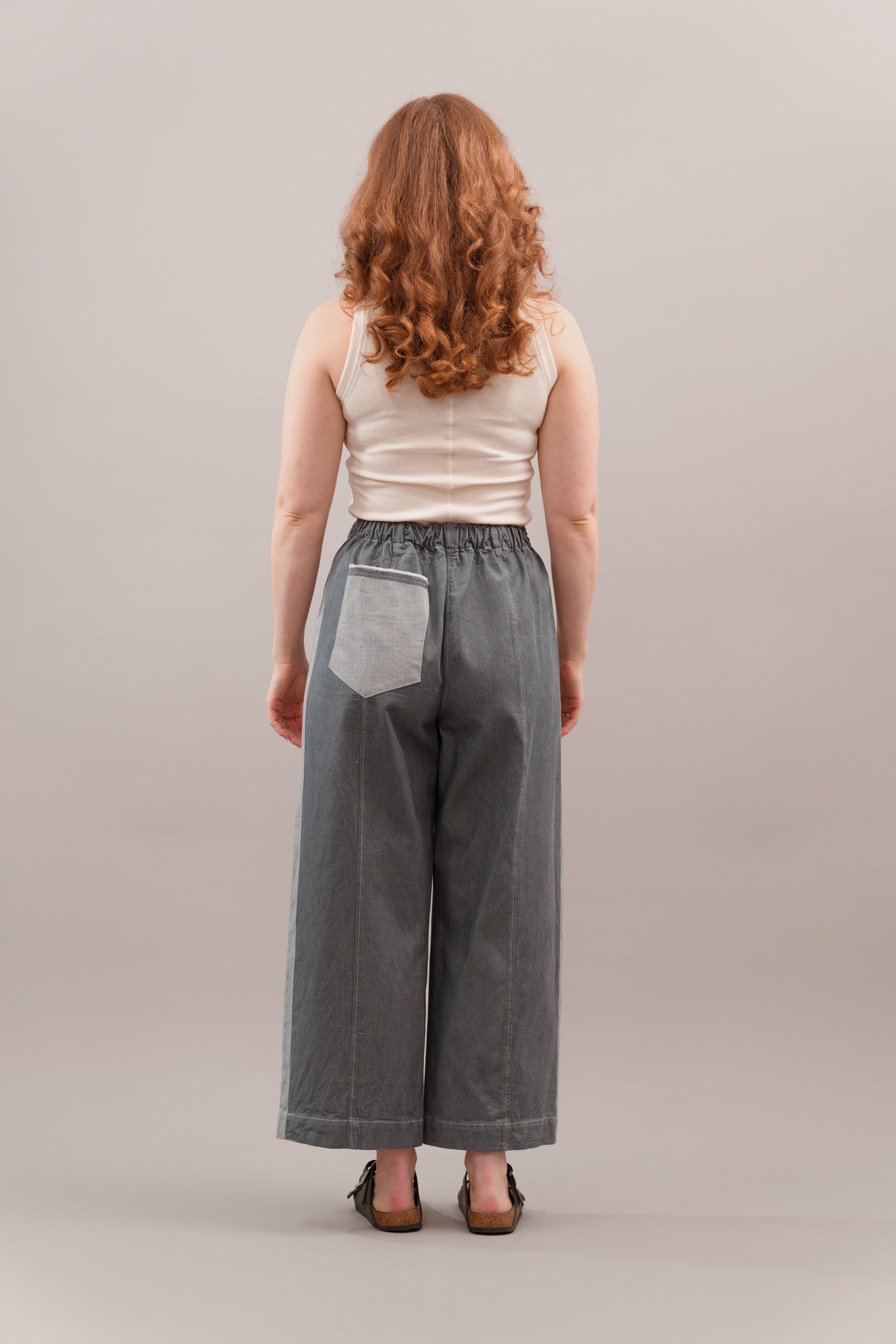 Tux Stripe Core Pant in Grey Denim