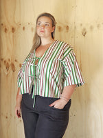 Load image into Gallery viewer, Strings Shirt in Green Stripe
