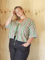 Load image into Gallery viewer, Strings Shirt in Green Stripe
