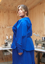 Load image into Gallery viewer, Relaxed Side-Tie Tunic in Cobalt
