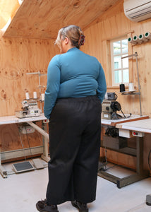 Core Pant in Black Heavy Twill