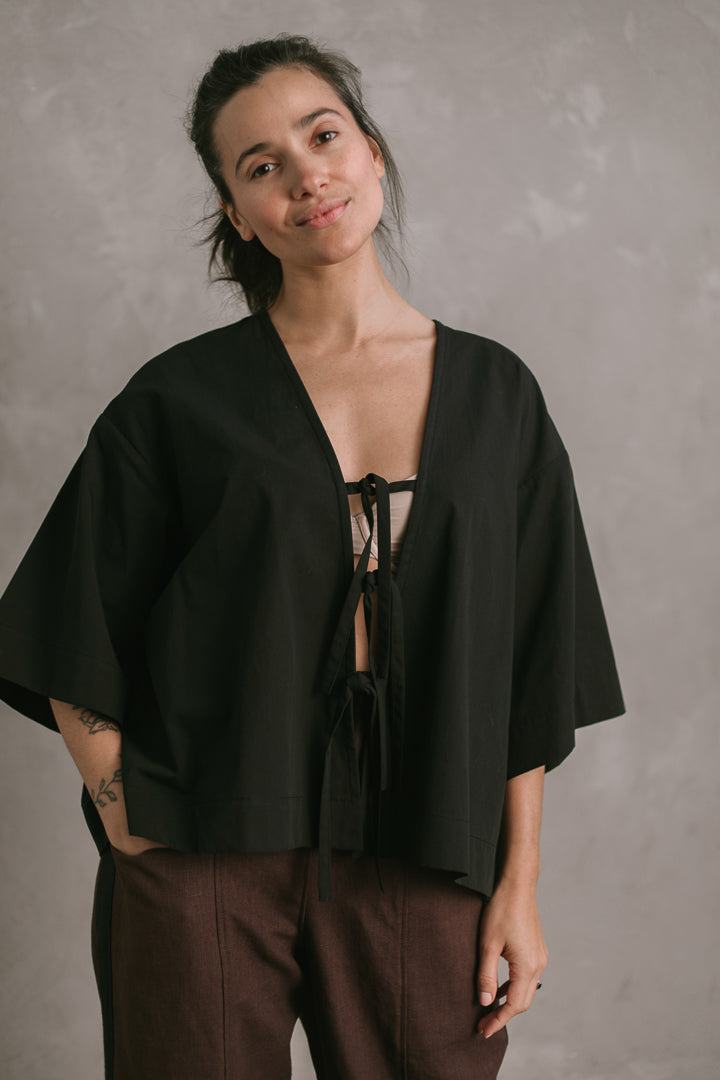 Strings Shirt in Black