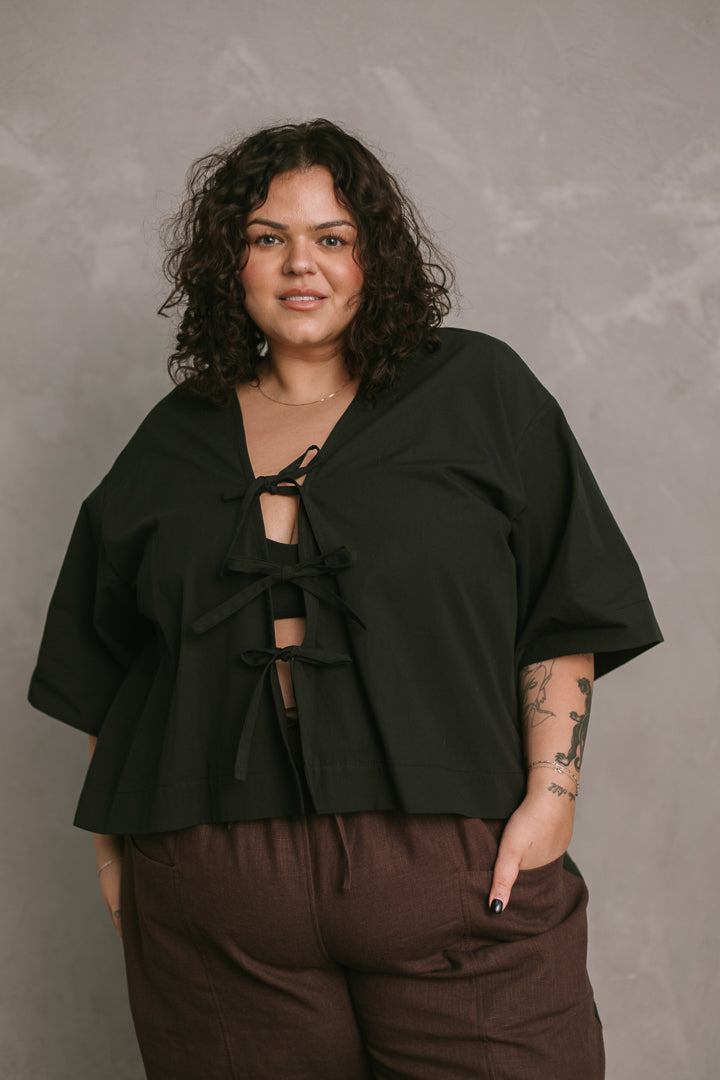 Strings Shirt in Black