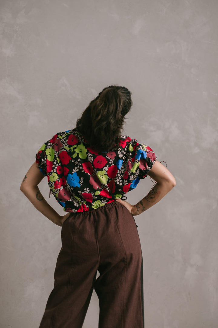Cloud Top in Bloom Linen