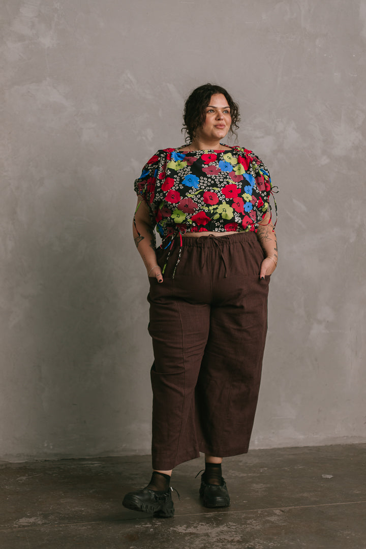 Cloud Top in Bloom Linen