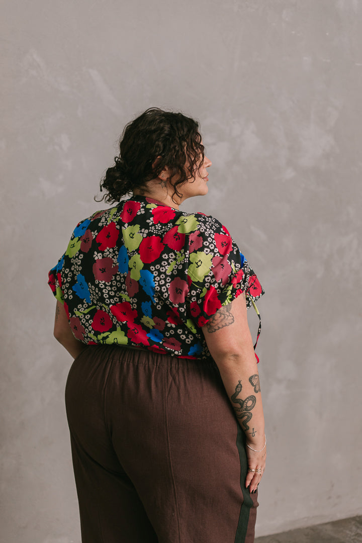 Cloud Top in Bloom Linen