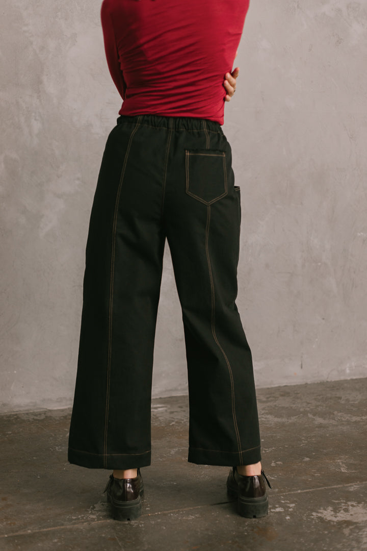 Core Pant in Black/Tan