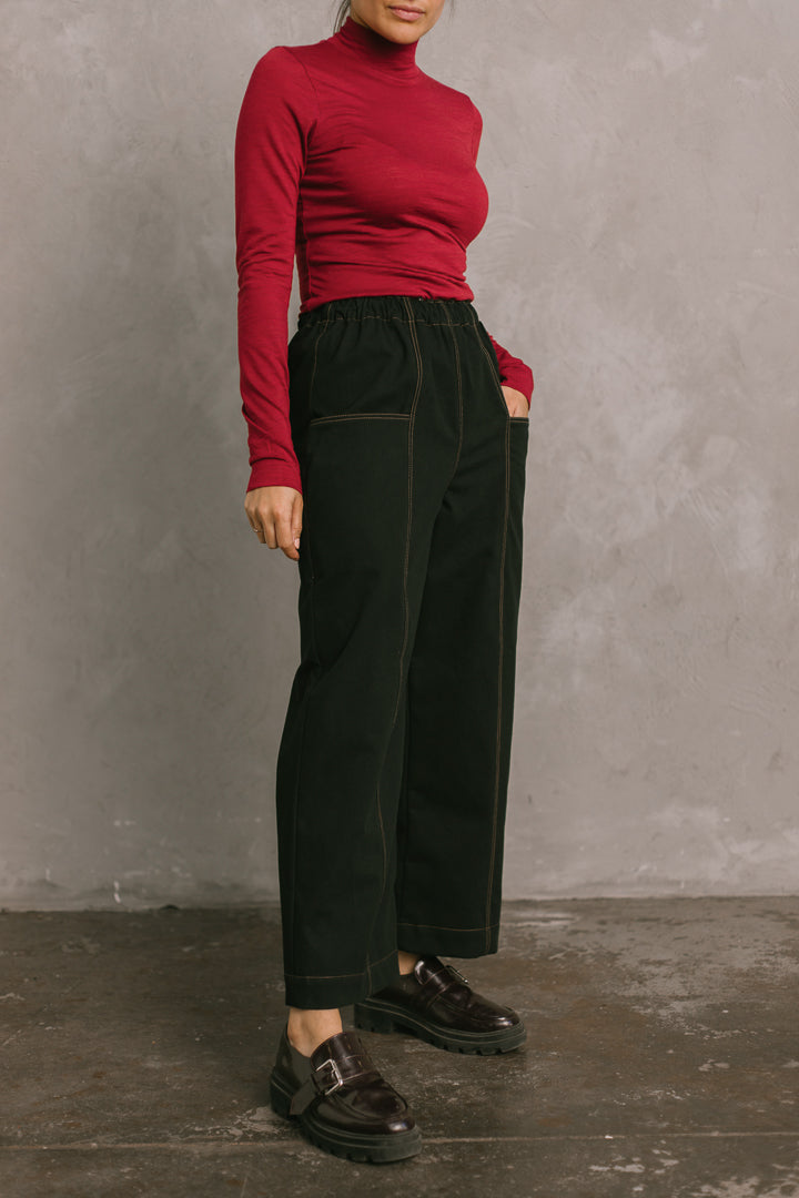 Core Pant in Black/Tan