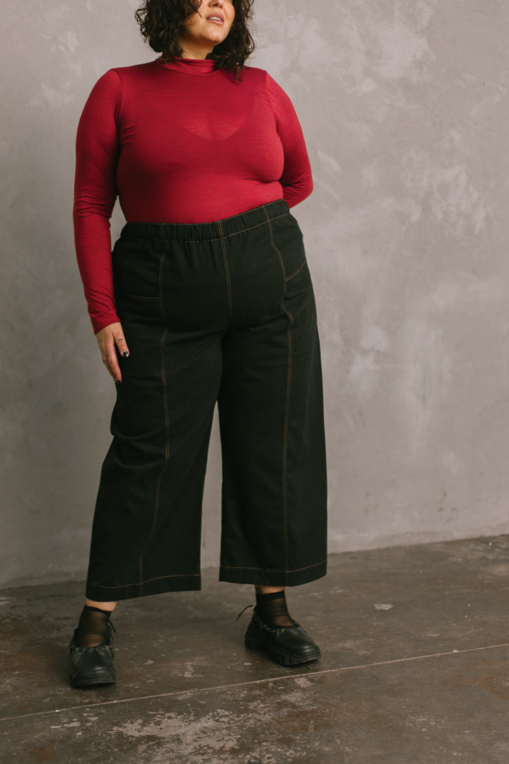 Core Pant in Black/Tan