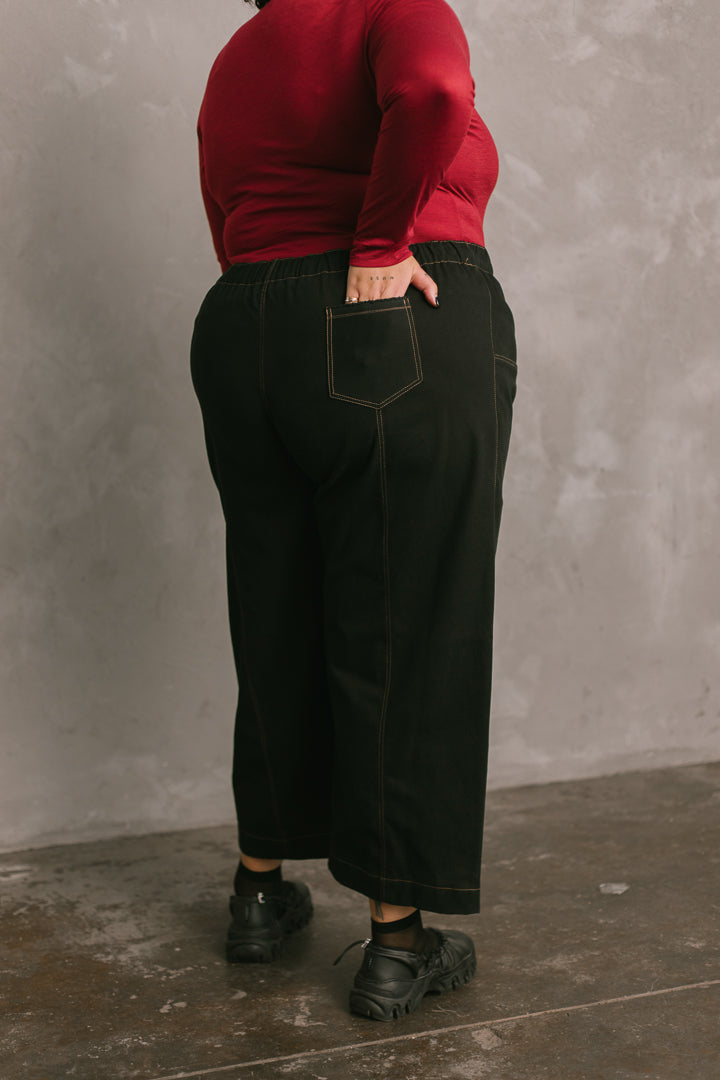 Core Pant in Black/Tan