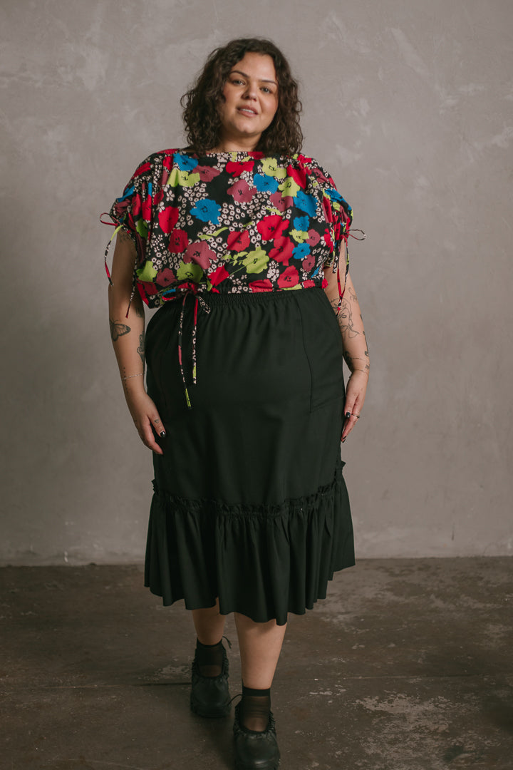 Cloud Top in Bloom Linen