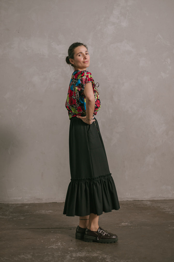 Cloud Top in Bloom Linen
