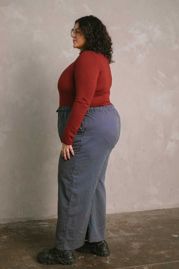 Ease Pant in Shadow Stripe