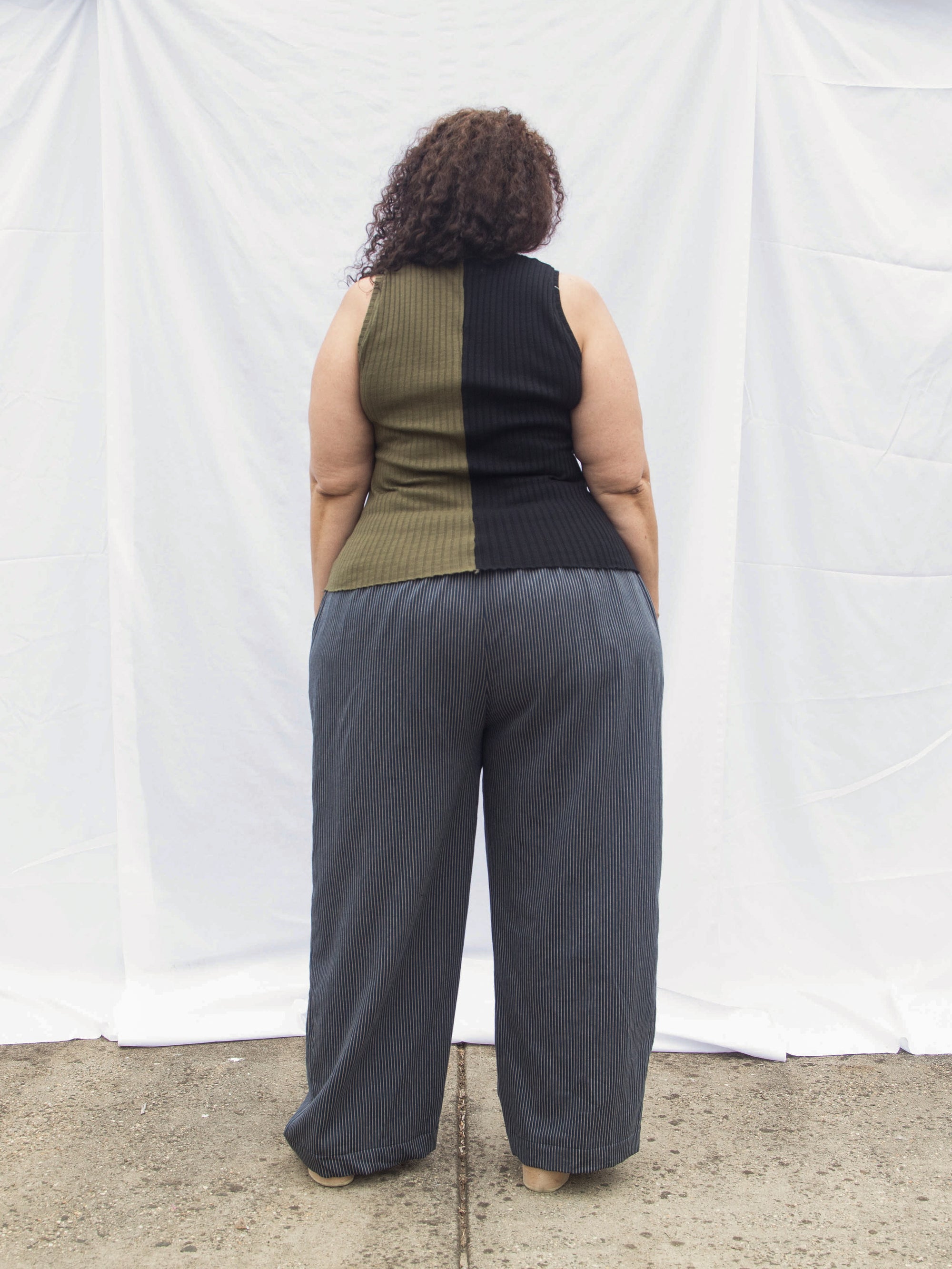 Ease Pant in Shadow Stripe