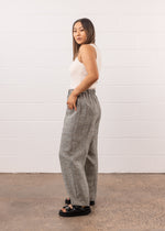 Load image into Gallery viewer, Core Pant in Linen Check
