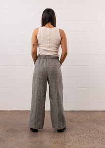 Core Pant in Linen Check